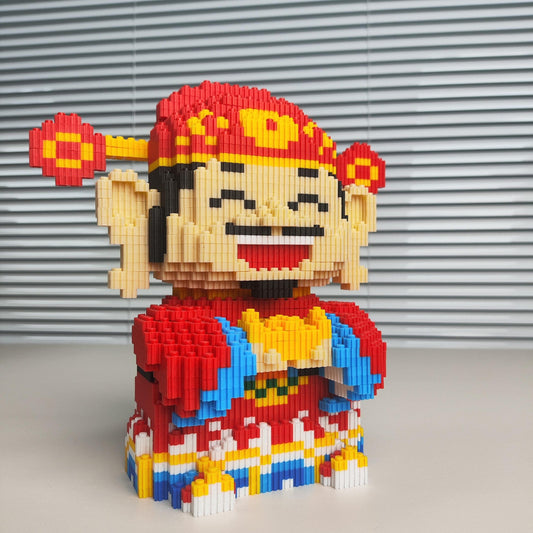 God of Wealth-DIY Series Particles Building Blocks